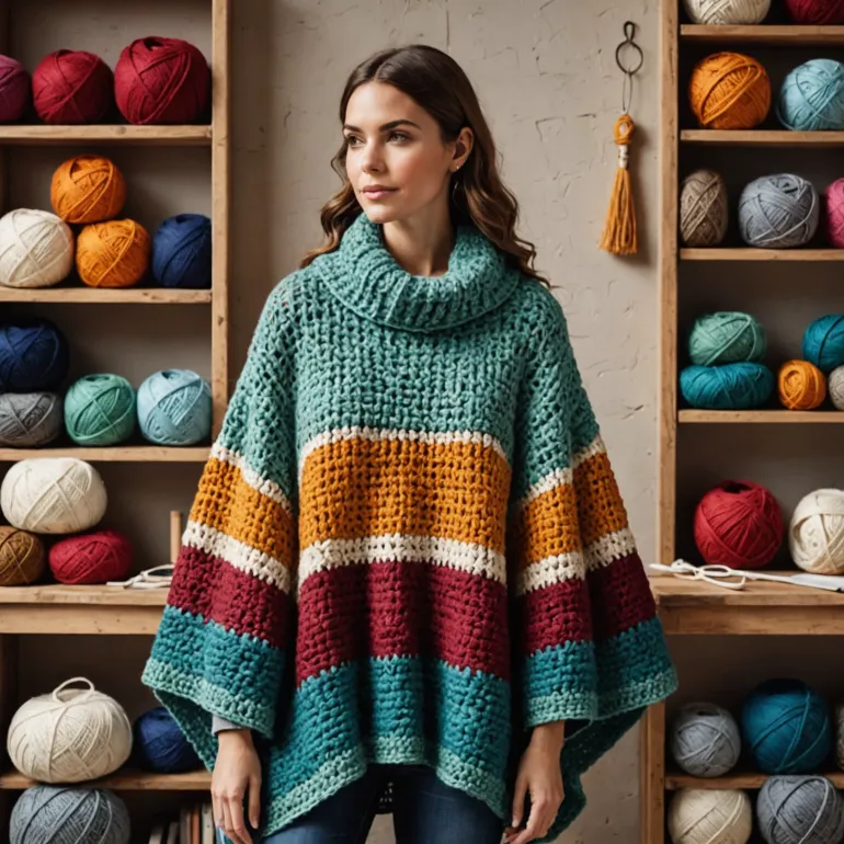 Вязание пончо крючком: простой путь к стильной и уютной накидке